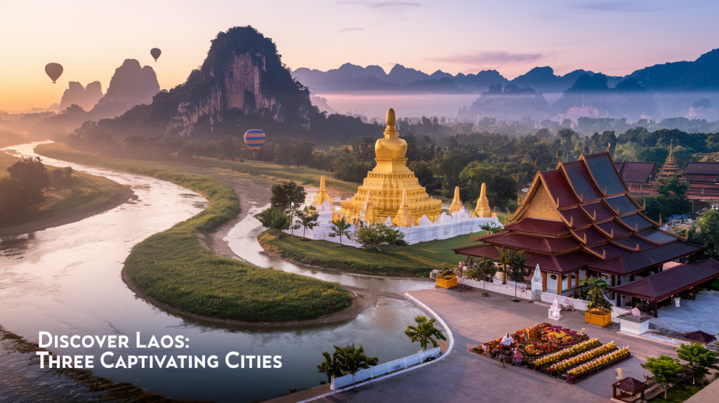 Wonder to 3 captivating cities: Vientiane-Vang vieng and Luang prabang